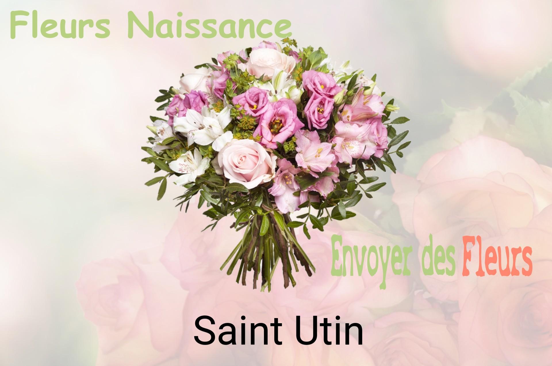 Bouquet de fleurs de naissance livré à Saint-Utin